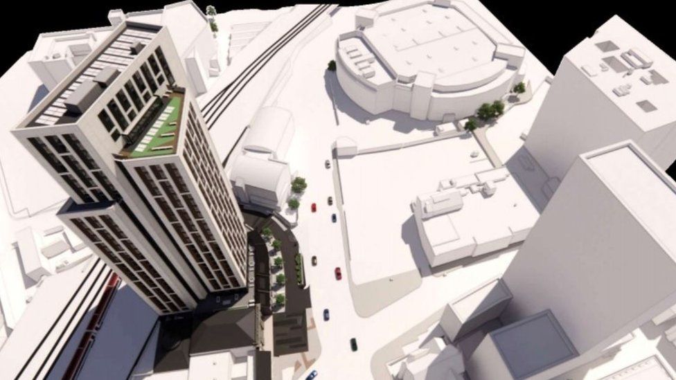 Cardiff tower designs unveiled for controversial Guildford Crescent site